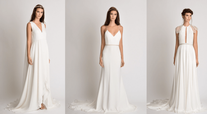 vestidos de noiva minimalista